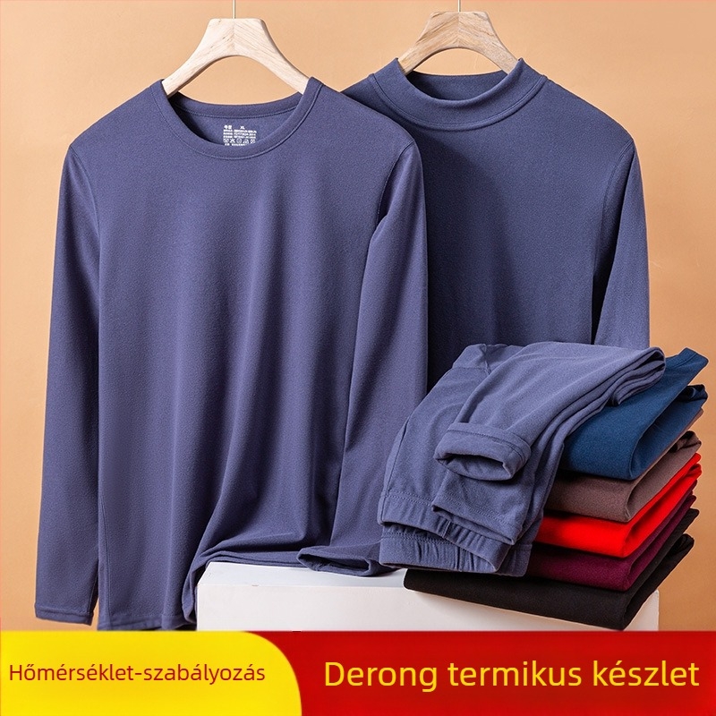 Német bársony termo alsónemű férfi és női születési év téli piros őszi ruhák és nadrágok kétoldalas csiszolású alapkabát határon átnyúló