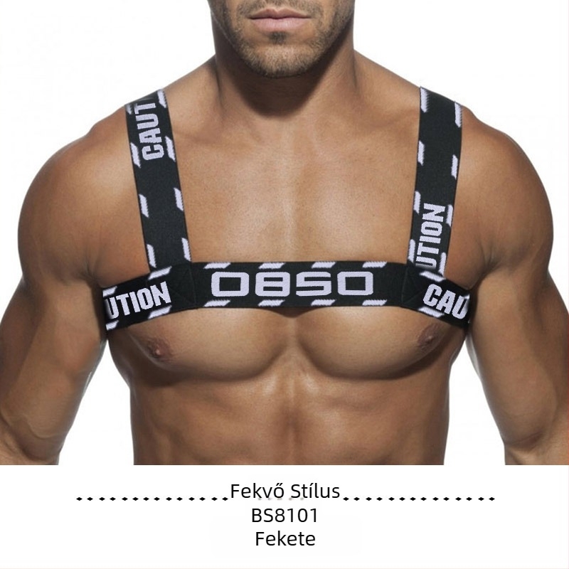 46 színű PUMP vállpánt, rugalmas, kihúzható mellkasi, nagy mellkasi pánt, európai és amerikai parti fitnesz szexi izmos férfi pánt