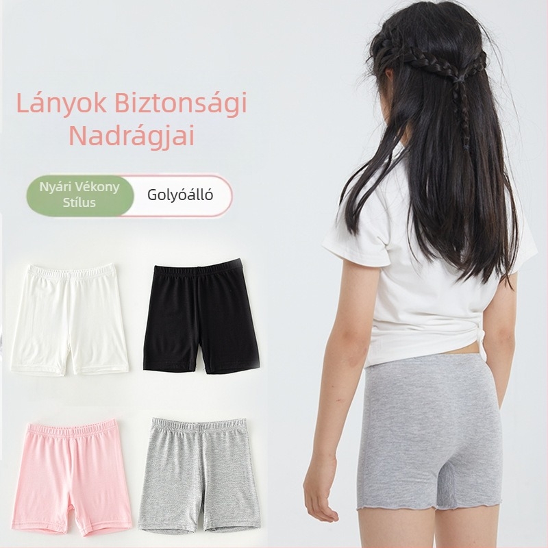 Lányka védőnadrág tavaszi és nyári új futásgátló könnyű nyári vékony baba gyermek biztosítás plusz ágyékú lányka alsónadrág