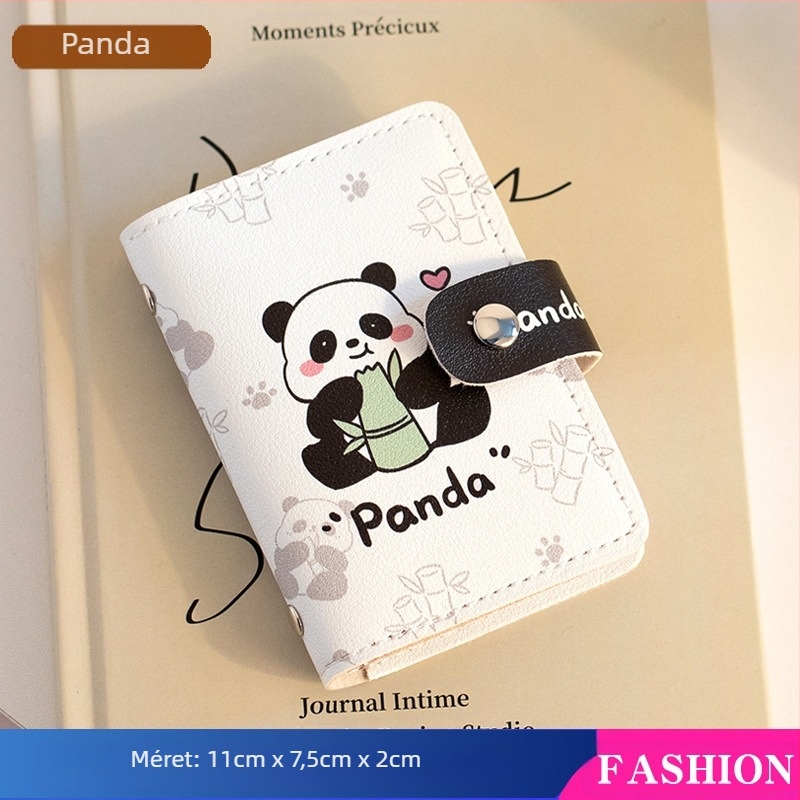 Pacha Dog nagy kapacitású, többkártyás nyílású kártyatartó, mini, aranyos, többfunkciós kártyatartó, személyi igazolvány, jogosítvány, kártyatartó nőknek