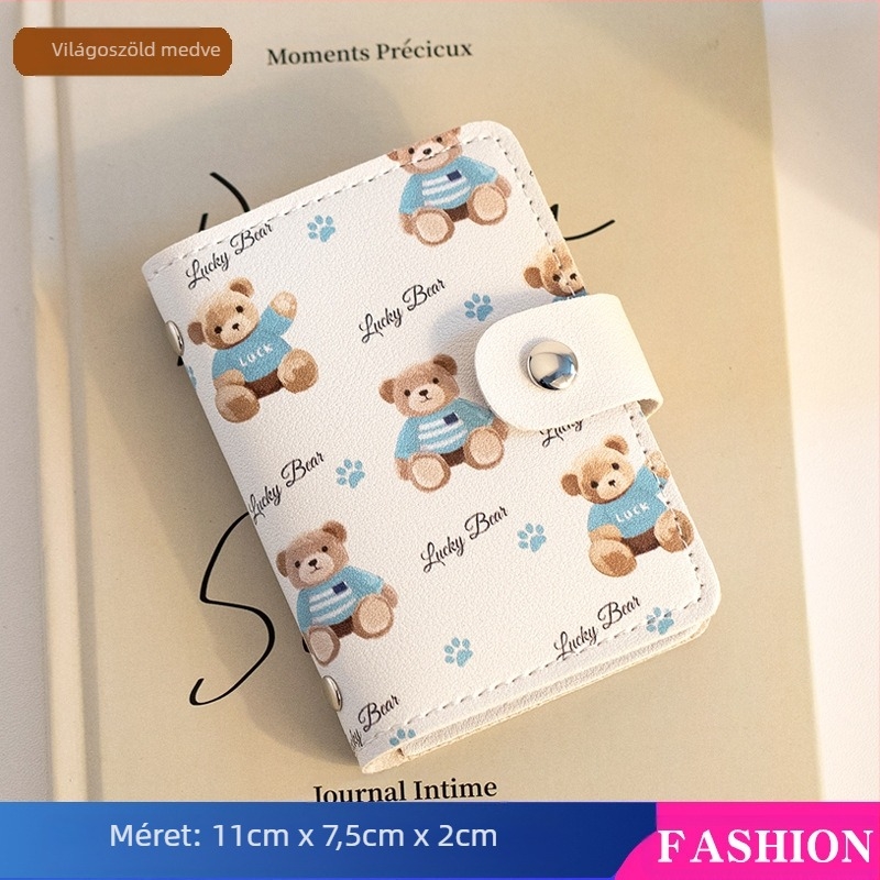 Pacha Dog nagy kapacitású, többkártyás nyílású kártyatartó, mini, aranyos, többfunkciós kártyatartó, személyi igazolvány, jogosítvány, kártyatartó nőknek