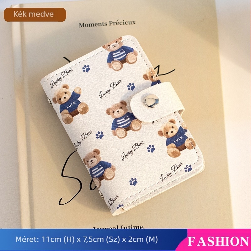 Pacha Dog nagy kapacitású, többkártyás nyílású kártyatartó, mini, aranyos, többfunkciós kártyatartó, személyi igazolvány, jogosítvány, kártyatartó nőknek