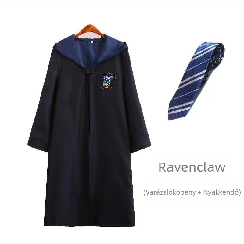 Harry Potter ruhák, mert jelmez teljes szett Griffendéles körülvevő gyermek varázspálca előadás iskolai egyenruha varázslóköpeny
