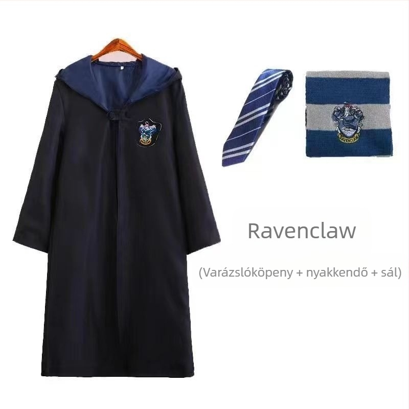 Harry Potter ruhák, mert jelmez teljes szett Griffendéles körülvevő gyermek varázspálca előadás iskolai egyenruha varázslóköpeny