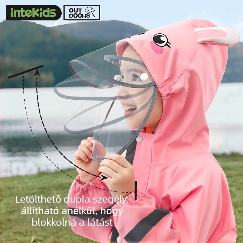 Gyermek egyrészes esőkabát fiú baba poncsó női óvoda dinoszaurusz esőnadrág szett teljes test esőálló esőkabát tétel