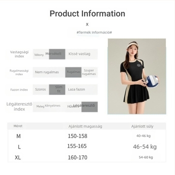 Szoknya Hasított Fürdőruha Női Divatos Konzervatív Boxer Szoknya Fürdőruha Diákoknak Slim-fit Karcsúsító Forró Tavaszi Fürdőruha