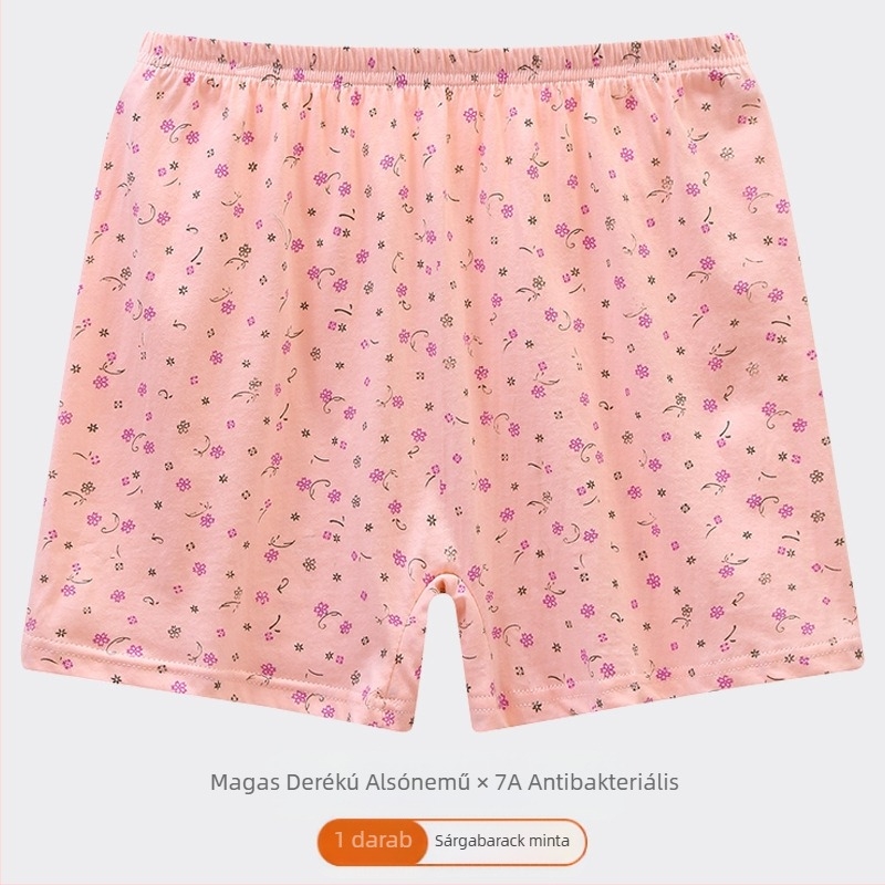 Középkorú és idős anyuka alsónemű pamut magas derekú bő boxeralsó anya pamut alsónemű pamut női plus size rövidnadrág