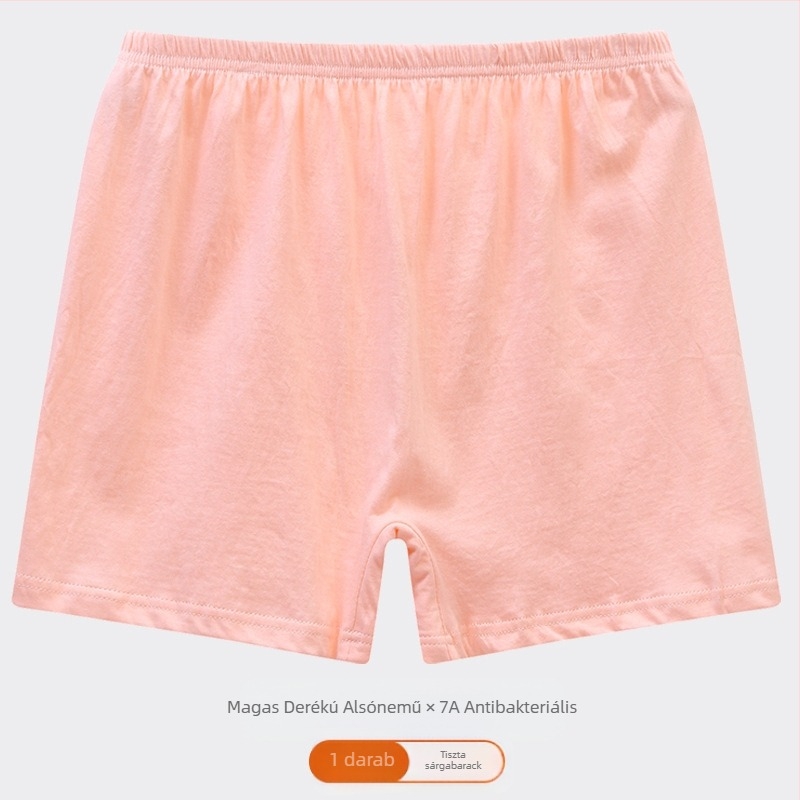 Középkorú és idős anyuka alsónemű pamut magas derekú bő boxeralsó anya pamut alsónemű pamut női plus size rövidnadrág