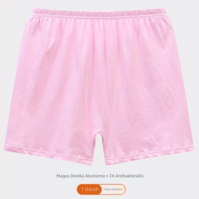 Középkorú és idős anyuka alsónemű pamut magas derekú bő boxeralsó anya pamut alsónemű pamut női plus size rövidnadrág