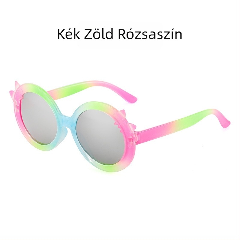 Gyermek napszemüveg Aranyos hercegnő divatos színátmenetes rajzfilm férfi és női napszemüveg Gyermek színes naptej divatos szemüveg