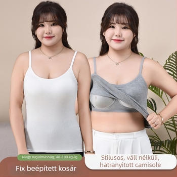 Plusz méretű modal bordás camisol, vállról elálló kivágás a háton, karcsúsító nyári felső