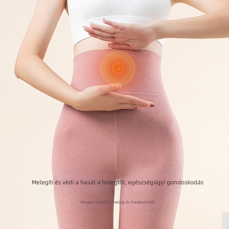 De velvet meleg nadrág női kefélt, fűthető, karcsúsított hosszú alsónadrág, magas derekú, hasösszehúzó, meleg has leggings, külső viselet, egyrészes nadrág nagykereskedelemben