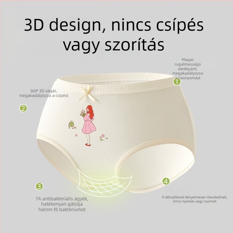 Gyerek alsónemű lányoknak háromszög alakú pamut A osztályú pamut 6-12 éves kislány cuhk rövidnadrág nem csattog nagykereskedés