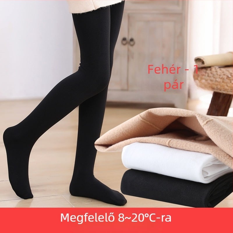 Lányok táncharisnyái tavaszra, őszre és télre, polár béléssel és vastagítással, fehér balett-specifikus leggings, vékony polár gyermek harisnyanadrág