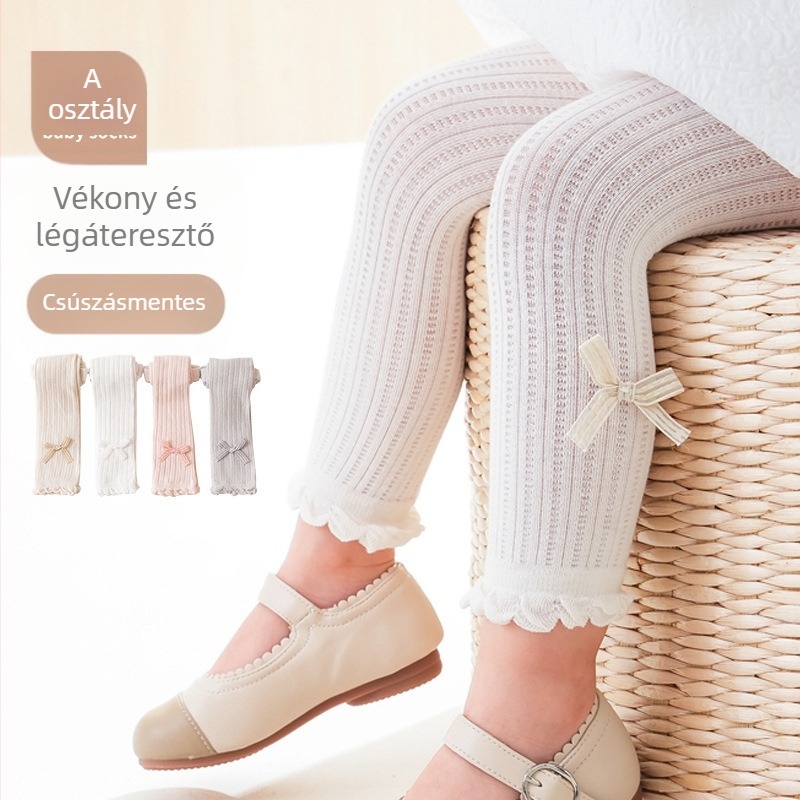 Nyári hálós vékony gyermek harisnyanadrág baba baba leggings lány harisnyanadrág női baba harisnyanadrág overál