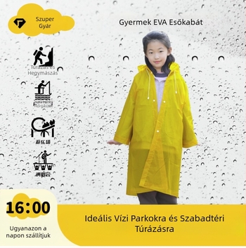 Nagykereskedelmi vastagított eldobható gyermek esőkabát Eva vastagított sziámi iskolai szabadtéri utazási festői helyszín gyártó nagykereskedelme
