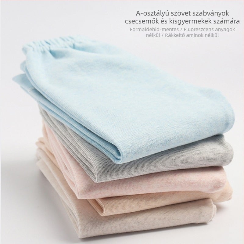 Baba egyszínű, minden mérkőzésre alkalmas polár nadrág, őszi és téli nadrág fiúknak és lányoknak, baba tiszta pamut testhezálló nadrág, gyermek meleg leggings