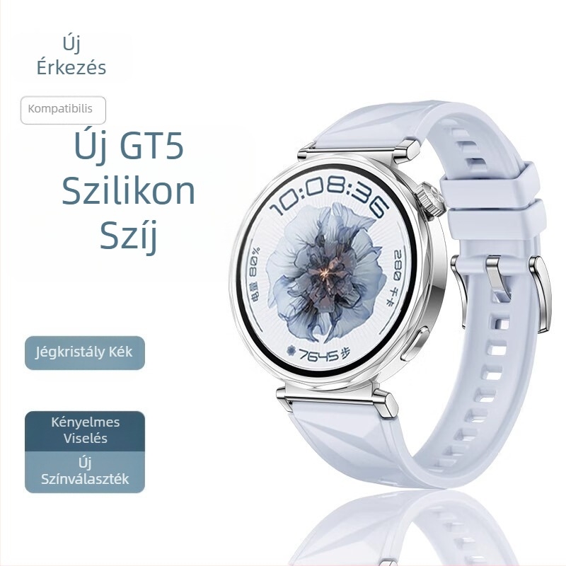 Huawei GT5Pro óraszíj GT4 szilikon, bőrbarát gt3watch4 Glory GS4 hivatalos, azonos csuklópánt