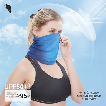 Xunhui varázslatos fejkendő kültéri lovaglómaszk napvédelem lélegző jég selyem háló arctörölköző futónyomtatás varrat nélküli fejkendő