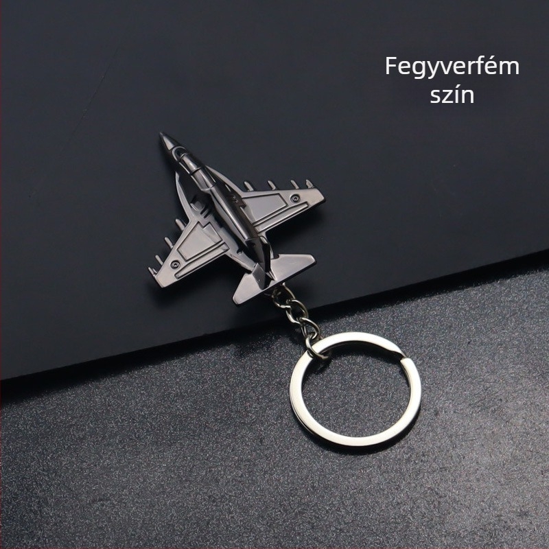 Teljesen fémből készült vadászgép kulcstartó 3D modell repülőgép kulcstartó repülési kis ajándék ingyenes próbanyomat