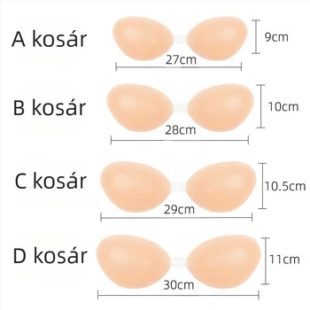 Láthatatlan szilikon melltartó, vastagított, varrás nélküli, pánt nélküli, különleges menyasszonyi fehérnemű, szexi push-up, varrás nélküli szabás