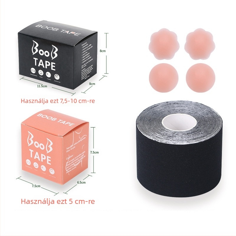 Többfunkciós láthatatlan mellemelő kötés, mellkasi rugalmas szövet viselési módszer szalag, Amazon