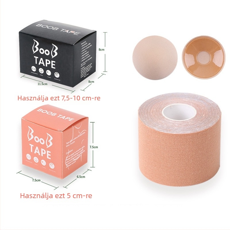 Többfunkciós láthatatlan mellemelő kötés, mellkasi rugalmas szövet viselési módszer szalag, Amazon