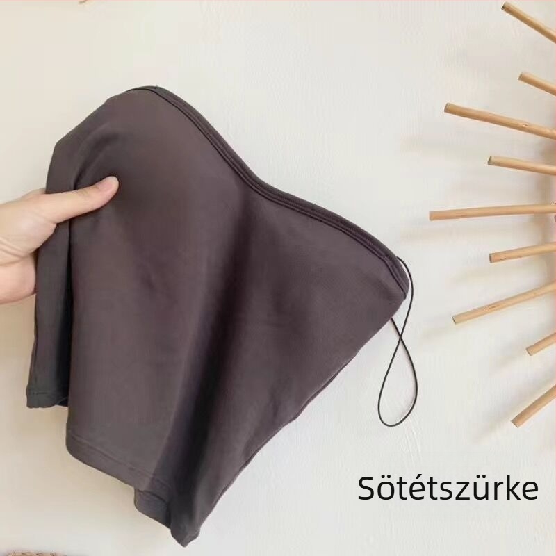 Koreai stílusú olajfestmény női trikó rövid nyári külső viselet szexi öv melltartóbetét acélgyűrű nélkül kicsi friss szépség hát