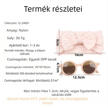 2 db-os európai és amerikai új gyermek hajpánt, szemüveghez, baba jacquard széles kapucnis baba nejlon masni hajpánt