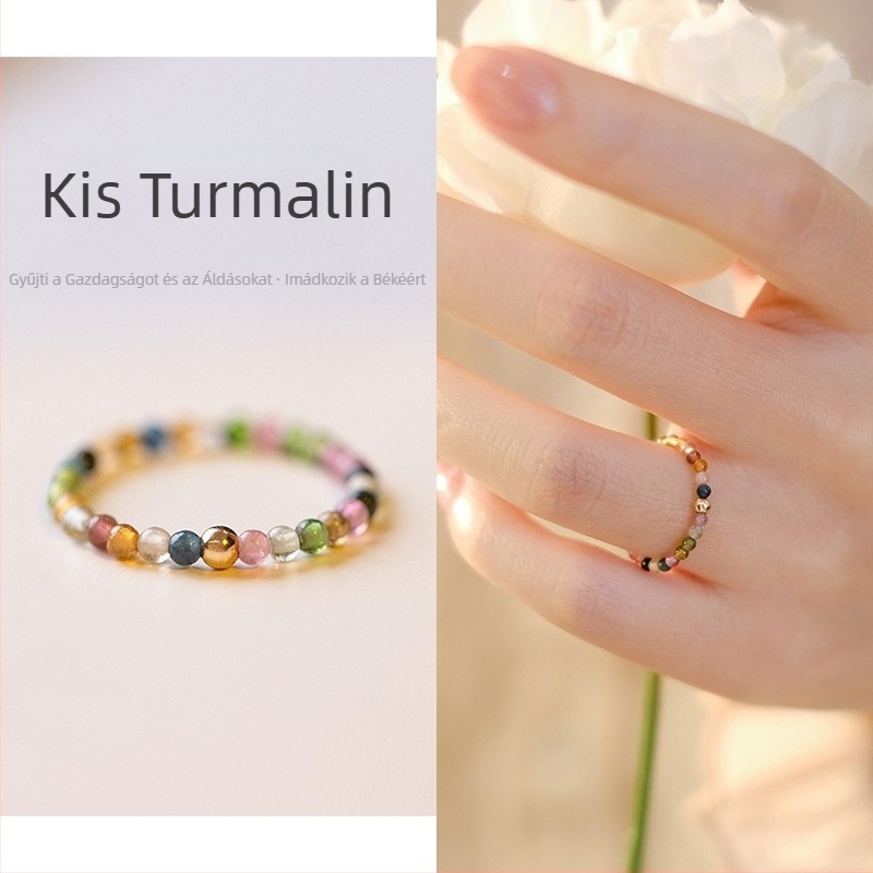 925 ezüst gyűrű, nem fakuló, niche természetes kristályos női gyűrű, retró elegáns türkiz gyűrű, nagykereskedelem, női