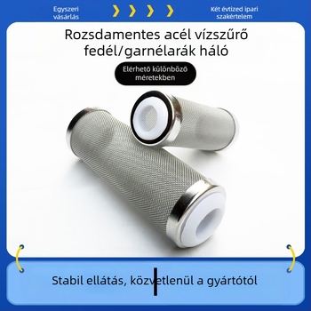 Rozsdamentes acél vízbevezető védőhüvely akvárium akvárium szűrő szűrő hordó szűrőháló vízbevezető köpeny kristály garnélaháló