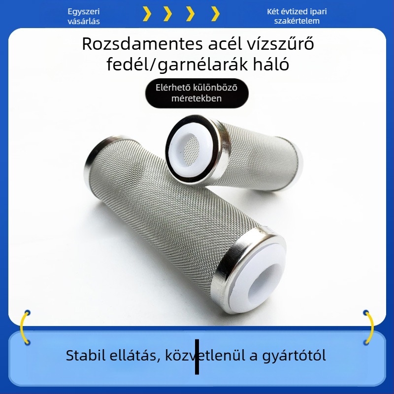 Rozsdamentes acél vízbevezető védőhüvely akvárium akvárium szűrő szűrő hordó szűrőháló vízbevezető köpeny kristály garnélaháló