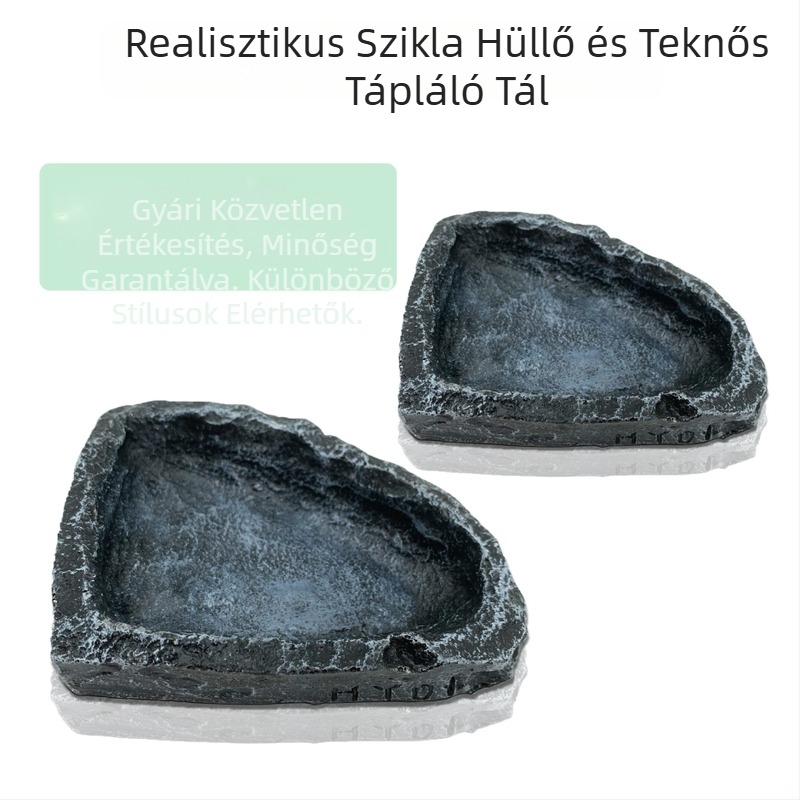 Hüllő doboz ételtartó ivómedence teknős tál teknős gyík kígyó és más hüllők etető gyantás kézműves termékek