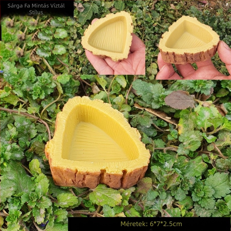 Hüllő doboz ételtartó ivómedence teknős tál teknős gyík kígyó és más hüllők etető gyantás kézműves termékek