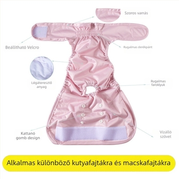 Kutya fiziológiai nadrág biztonsági nadrág higiéniai nadrág menstruációs nadrág szuka zaklatás elleni nadrág párzásgátló fogamzásgátló corgi mackó