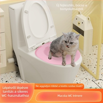 Macskaalom doboz nagy dezodoráló homok elleni kezdő macskáknak sűrített WC macska WC-tréner gyári outlet