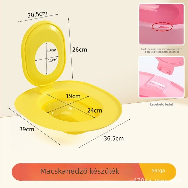 Macskaalom doboz nagy dezodoráló homok elleni kezdő macskáknak sűrített WC macska WC-tréner gyári outlet