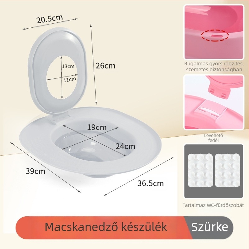 Macskaalom doboz nagy dezodoráló homok elleni kezdő macskáknak sűrített WC macska WC-tréner gyári outlet