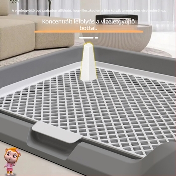 Nagykereskedelmi kutyavécé lapos típusú kis kutya piszoár homoktál nagy közepes méretű vizelettartó tányér szar kutyavécé kaki tárgy