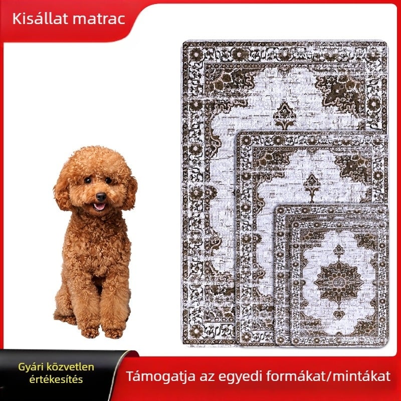 Kutyaszőnyeg, alvó kutyaketrec-pad, négy évszakhoz, általános célú kisállatszőnyeg, macska, csúszásmentes kennelkerítés