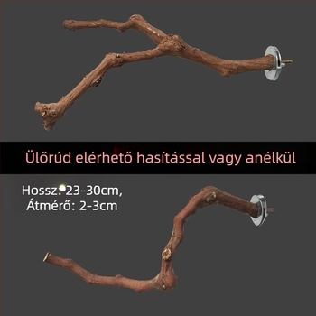 Yuedi szőlőből készült fa rúd madárállomás pálca szőlőkalitka őrlőkarmos pálca papagáj madárállomás pálca