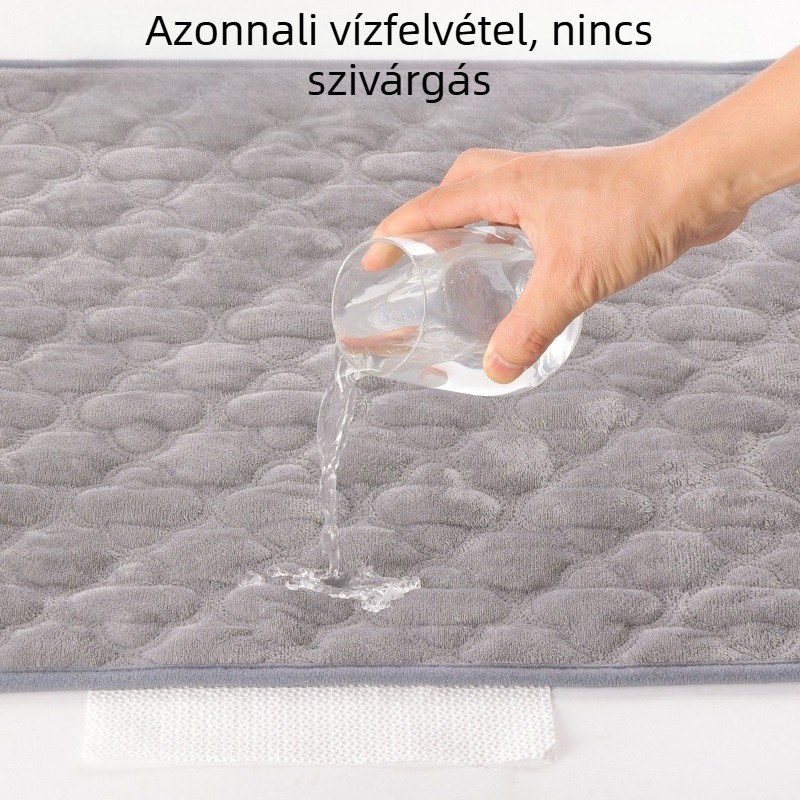 Téli rövid plüss állatpelenka alátét, újrahasználható, mosható, vízálló macskáknak és kutyáknak