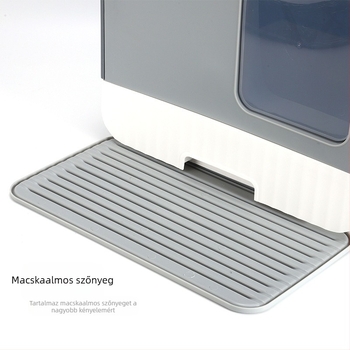 Házi macskaalom doboz fröccsenésgátló nagy, teljesen zárt fiókos macska WC dezodor fiatal macskaalom doboz macskaalom doboz