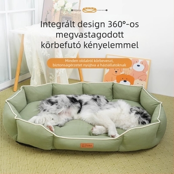 Kennel Technology karcálló szövetből készült, négy évszakos univerzális szőnyeg, macskaháló, közepes és nagy kutyáknak való, ovális fészek, macskafészek