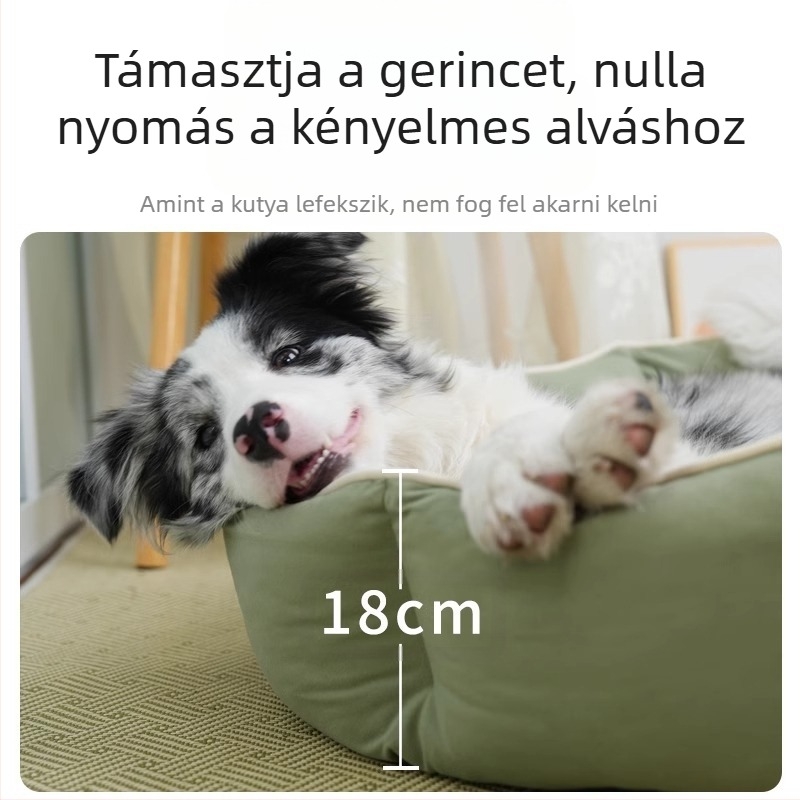 Kennel Technology karcálló szövetből készült, négy évszakos univerzális szőnyeg, macskaháló, közepes és nagy kutyáknak való, ovális fészek, macskafészek