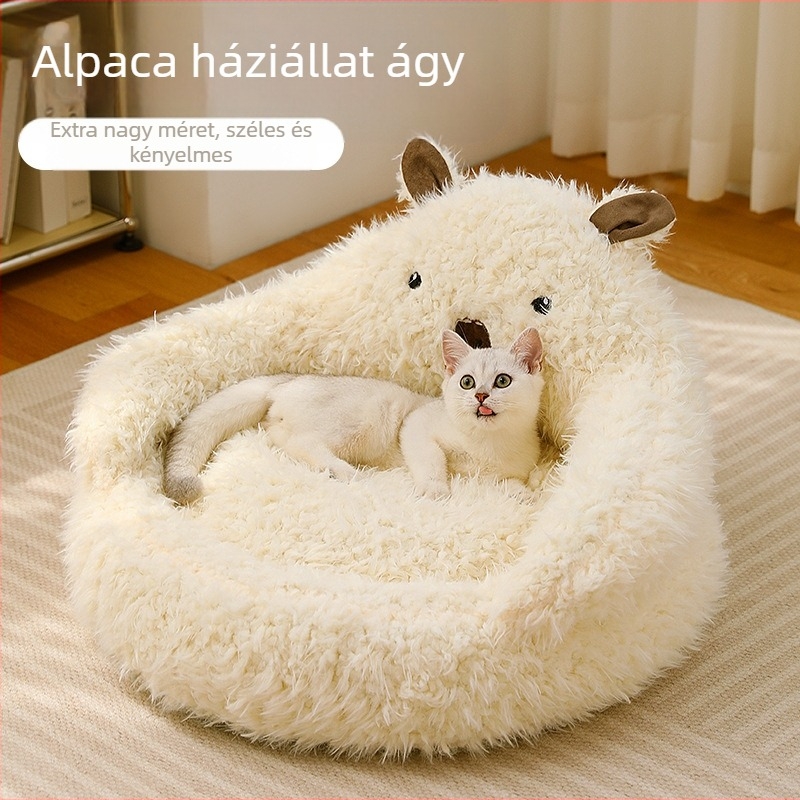 Új Alpaka Macskafészek Téli Meleg Kutyafészek Mély Alvás Macskafészek Állateledel Macskakanapé Határokon Átnyúló Nagykereskedelem