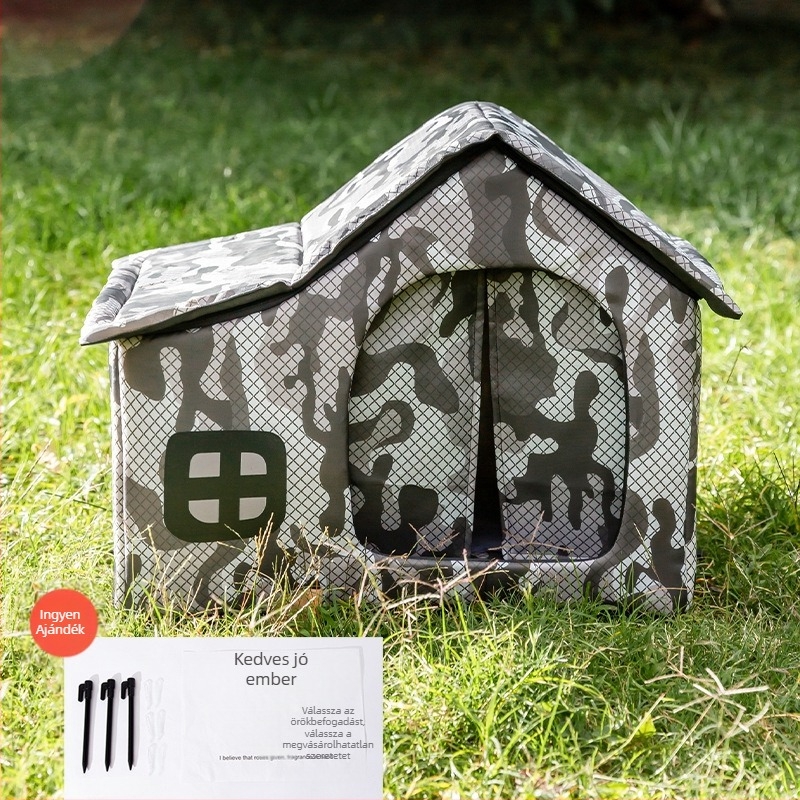 Ősz és tél meleg, vízálló szeretet kóbor állatok ív házimacska fészek hideg hó sátor kutyakennel kisállat fészek