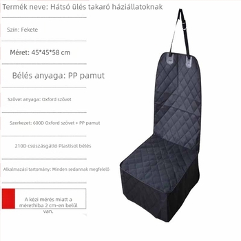 Határokon átnyúló kutyaszőnyeg Oxford szövet másodpilóta autós kisállatszőnyeg macska- és kutyapárna lerakódásgátló mosható kisállatszőnyeg