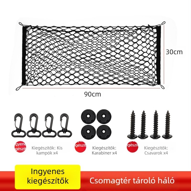 Autó, kisállat, kutya, szigetelőháló, védőkorlát, csomagtartó, autóbiztonság, autós utazási tárgy, első terepjáró, kerítésháló, zseb