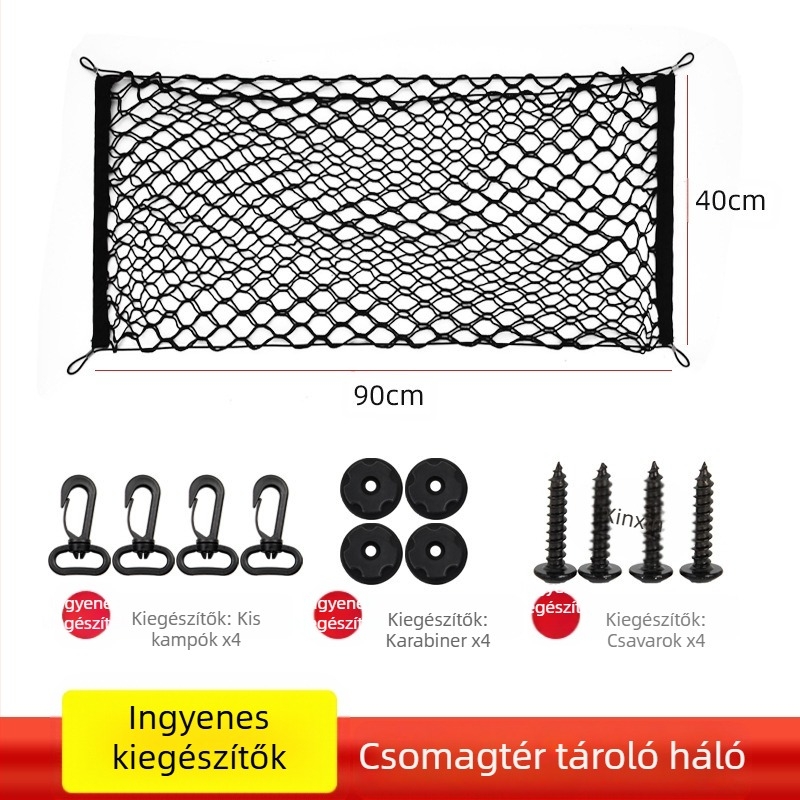 Autó, kisállat, kutya, szigetelőháló, védőkorlát, csomagtartó, autóbiztonság, autós utazási tárgy, első terepjáró, kerítésháló, zseb